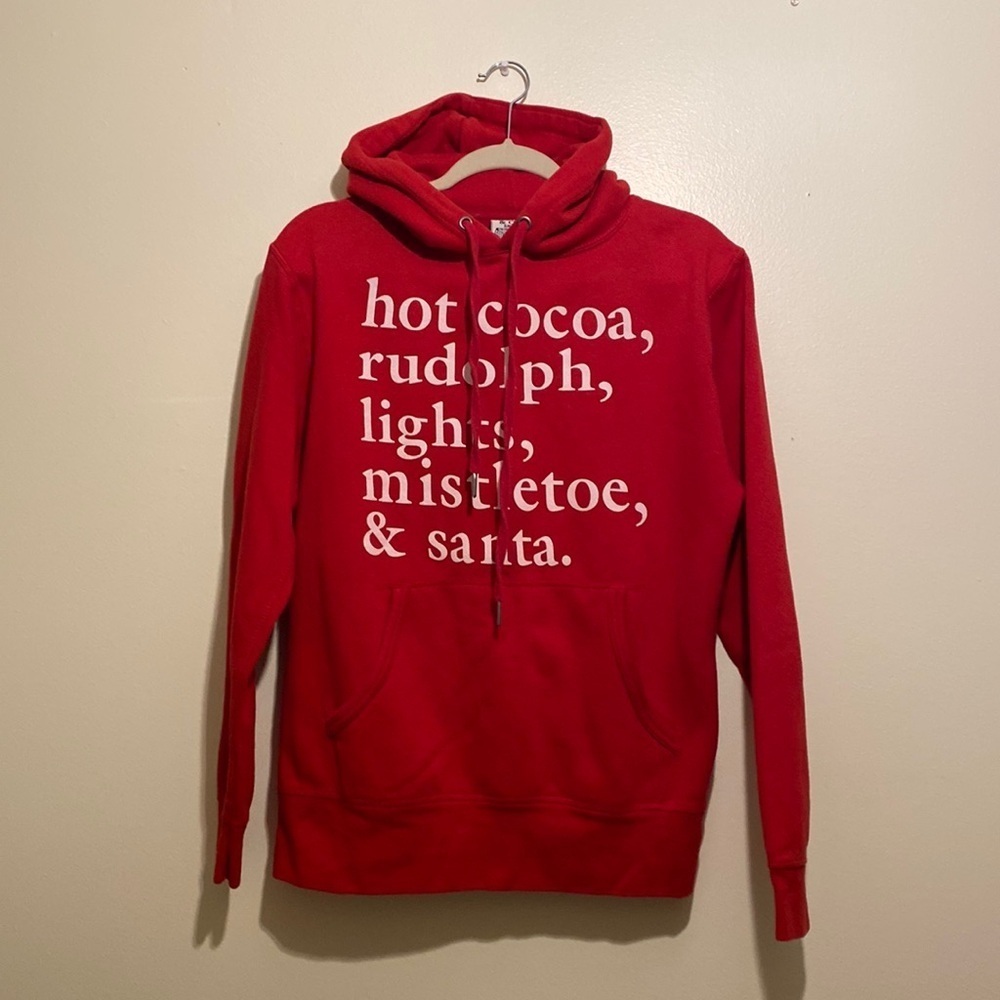 PACIFIC & CO. cotton blend Holliday red hoodie. Size S